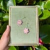 Micro Gehaakte Lotus Oorbellen