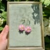 Micro Gehaakte Lotus Oorbellen