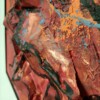 Mixed media abstract - rood moezel