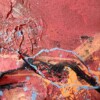 Mixed media abstract - rood moezel