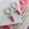 Natural Duo oorbellen goud