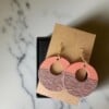 Oorbellen kunst - rond - terra