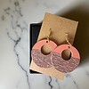 Oorbellen kunst - rond - terra