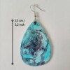 Oorbellen kunst druppel turquoise