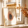 Papaya Poster | Handgeschilderde fruitillustratie – Anna-Mae Studio