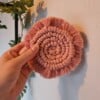 Pink coaster