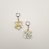 Puzzelstukjes Oorbellen met Pastelkleurige Bloemen