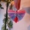 Rainbow macramé earrings