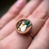 Ring met mini boekenkastje - Verstelbaar