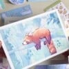 Rode Panda Art Print (A5) – Schattige, Eco-vriendelijke Illustratie op Henneppapier