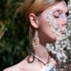 Schakelvormige Oorbellen met Pastelkleurige Bloemen