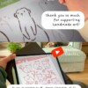 Slijkspringer Art Print (A5) – Schattige, Eco-vriendelijke Illustratie op Henneppapier