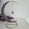 Staande Suncatcher met maan en amethist.
