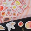 Stickervel fruit – 10 vrolijke vinyl stickers (10x15 cm) - Anna-Mae Studio