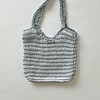 Striped crochet tote bag - Tijdloze Minimalistische Tas