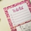To Do Lijst Planner | Zebra Print in Roze & Rood – Anna-Mae Studio