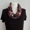 Tricot colsjaal (bruin | bladeren)