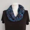 Tricot colsjaal (blauw | vogels)