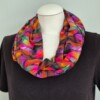 Tricot colsjaal (multi color | painted autum leaves)