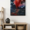Uniek schilderij: Ignited in the deep - Acryl op canvas