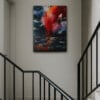 Uniek schilderij: Ignited in the deep - Acryl op canvas
