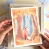 Vos in de Herfst Art Print (A5/A4) – Schattige, Eco-vriendelijke Illustratie op Henneppapier