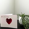 Wenskaart 'You are in my heart'