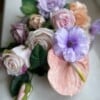 Zijden bloemen boeket “lilac moon”