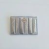 geweven pasjeshouder | Metallic zilver