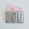 geweven pasjeshouder | Metallic zilver
