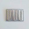 geweven pasjeshouder | Metallic zilver