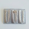 geweven pasjeshouder | Metallic zilver