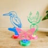 3d-geprinten wanddecoratie ijsvogel Milly 180 x 130,5 x 4 mm