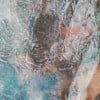 Abstract schilderij - ocean breeze - blauw goud met passe partout