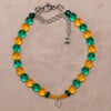 Armband herfst met ronde kralen en rocailles