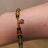 Armband herfst met ronde kralen en rocailles
