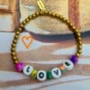 Armband kralen met tekst