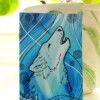 Blue Wolf A6 Kaart, Blauwe Wolf Illustratie