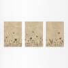 Botanische Set van 3 Posters - Bloemen en Vlinders