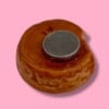 Broche van keramiek: roze koek