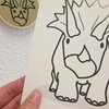 Cadeau- / Decoratie set Terry Triceratops | Dinokamer decoratie