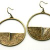 Copper Moon oorbellen met haak