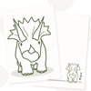 Decoratie-, cadeauset Terry Triceratops | Dinokamer decoratie