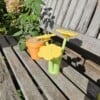 Decoratie en opberging bloempot 