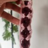 Flower macrame keychain