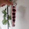 Flower macrame keychain