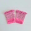Gehaakte handschoenen - gehaakte vingerloze handschoenen | Barbie girl