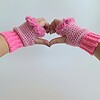 Gehaakte handschoenen - gehaakte vingerloze handschoenen | Barbie girl