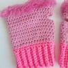 Gehaakte handschoenen - gehaakte vingerloze handschoenen | Barbie girl