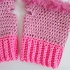 Gehaakte handschoenen - gehaakte vingerloze handschoenen | Barbie girl